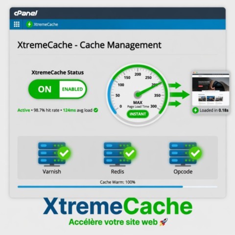 agence web XtremeCache sur cPanel creation site les herbiers XtremeCache sur cPanel