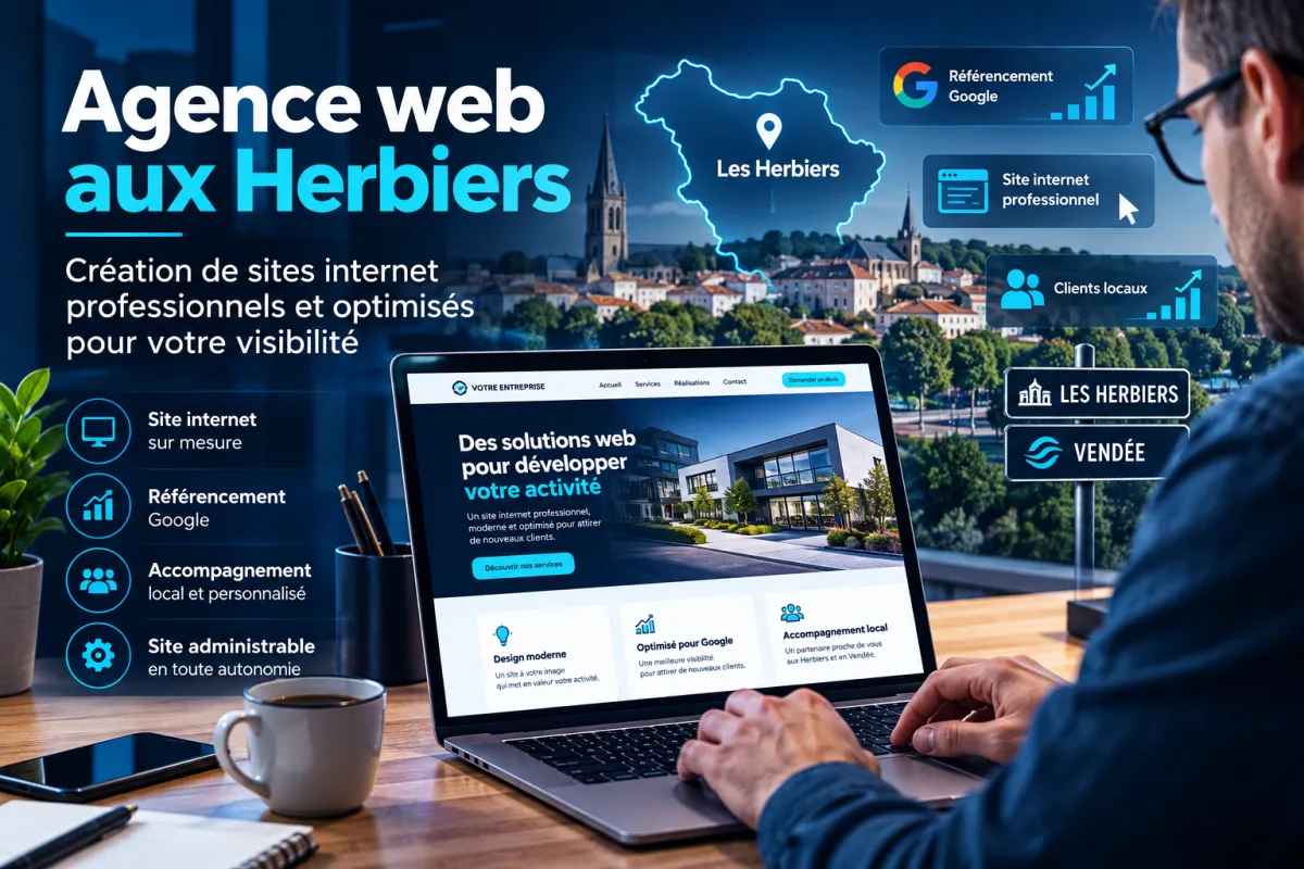 Agence web Les Herbiers pour créer un site internet professionnel